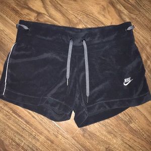 nike velour shorts